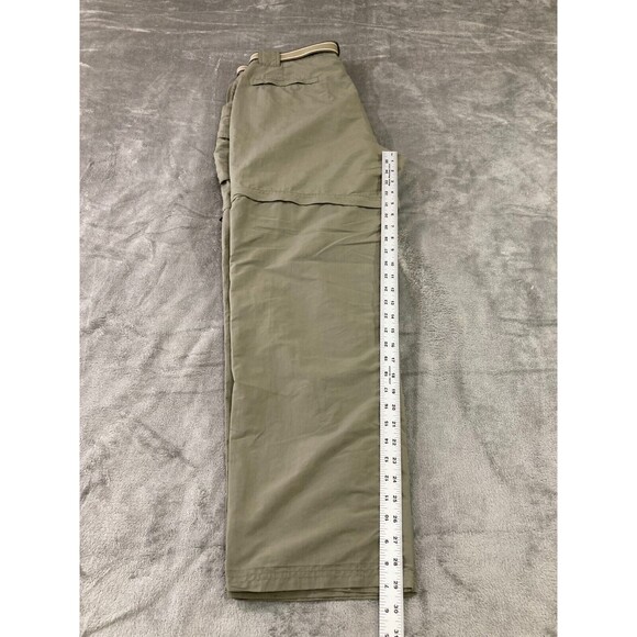 LL Bean Convertible Pants Men’s Large Reg Green Zip-Off Shorts Hiking Outdoors - Picture 14 of 15